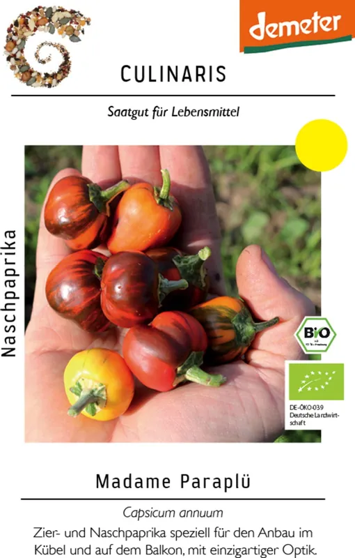Culinaris Biologische Paprika - Madame Paraplü (CA44) - Aanrader