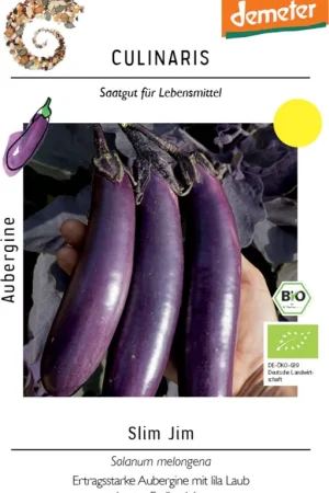 Net binnen | Culinaris Biologische Aubergine - Slim Jim