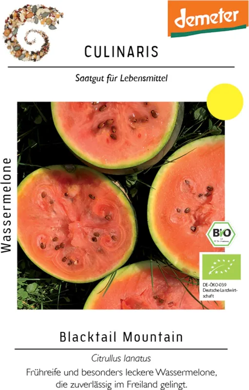 Culinaris Biologische Watermeloen - Blacktail Mountain - Nu kopen