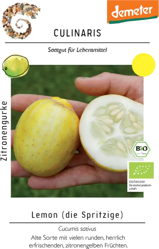Spoedlevering | Culinaris Biologische Citroenkomkommer