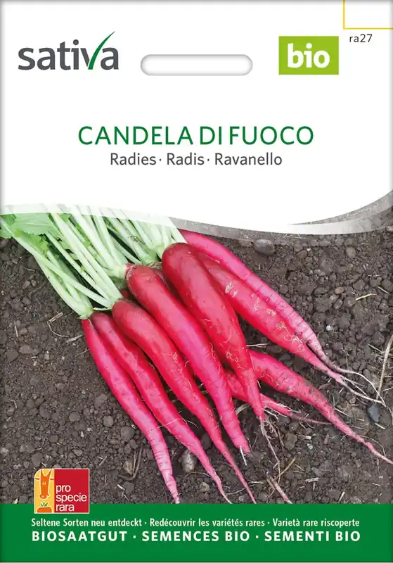 Aanrader | Sativa Biologische Radijs "Candela di Fuoco"