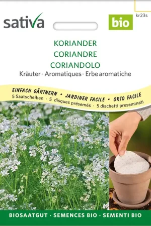 Bestseller - Sativa Biologische Koriander "Zaaischijf"