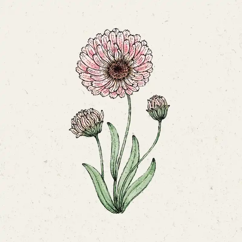 Jora Dahl Goudsbloem "Pink Surprise" - Uitverkoop