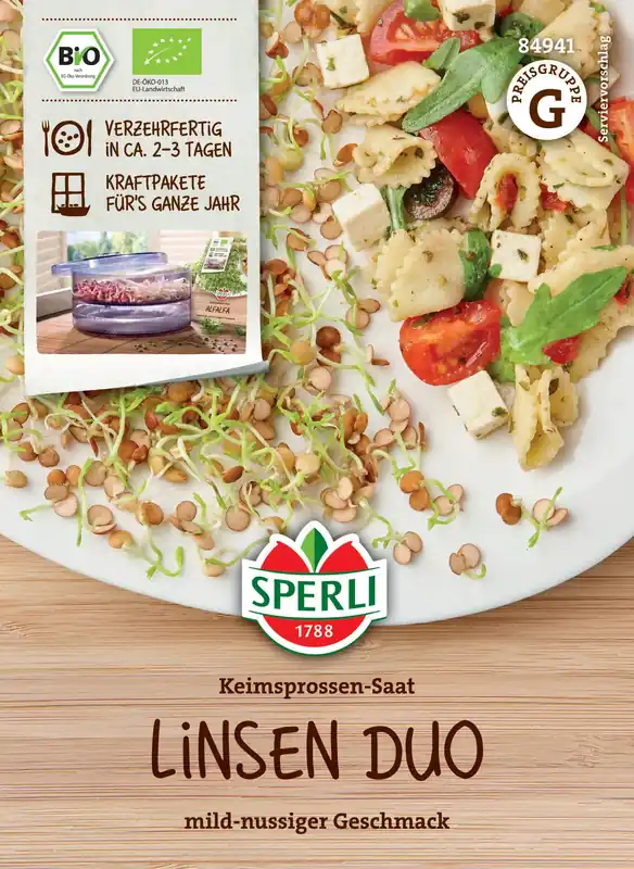 Nieuw binnengekomen | Sperli Biologisch Kiemzaad Linzen Duo