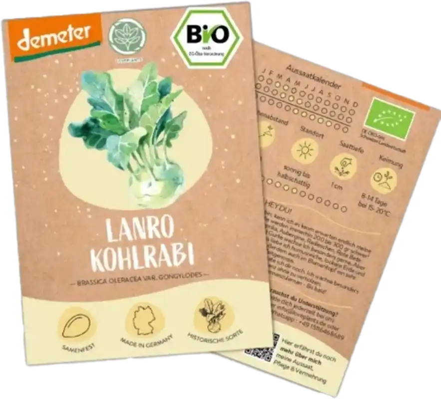 Nog maar enkele beschikbaar | LOVEPLANTS Biologische Koolrabi “Lanro”