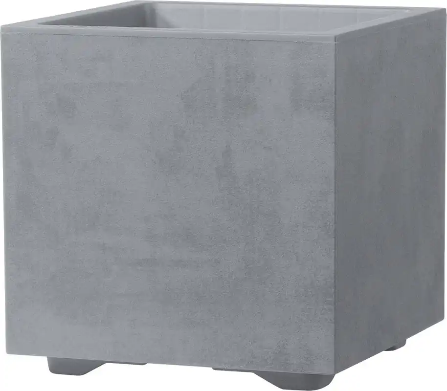 Deroma Quadro Millenium" Bloempot met Waterreservoir - Asgrijs, 25 cm | Nieuw gelanceerd