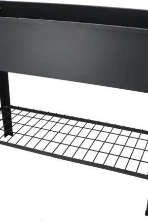 Direct beschikbaar - Esschert Design Metalen Verhoogd Bed - Antraciet , S