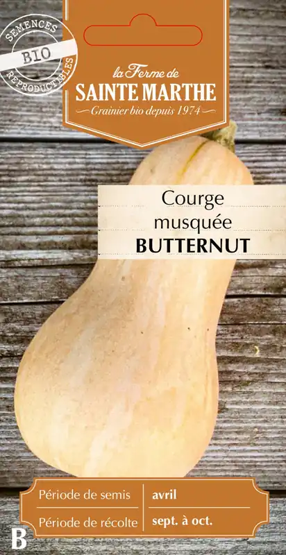 Online bestellen | La Ferme de Sainte Marthe Pompoen "Musquée Butternut"