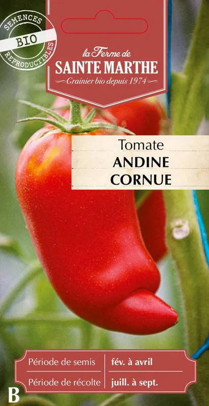 Nieuw - La Ferme de Sainte Marthe Tomaat "Andine Cornue"