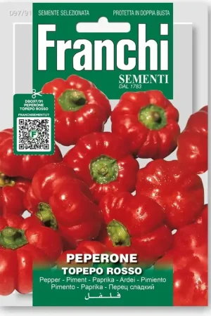 Franchi Sementi Paprika "Topepo Rosso" | Bespaar nu