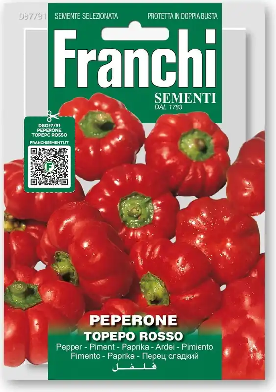 Franchi Sementi Paprika "Topepo Rosso" | Bespaar nu