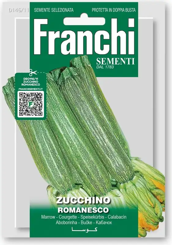 Franchi Sementi Courgette "Romanesco" - Eenvoudig retourneren