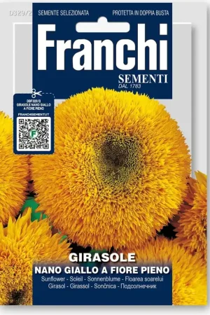 Online bestellen | Franchi Sementi Zonnebloem "Nano Giallo a fiore pieno"