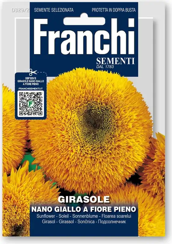 Online bestellen | Franchi Sementi Zonnebloem "Nano Giallo a fiore pieno"