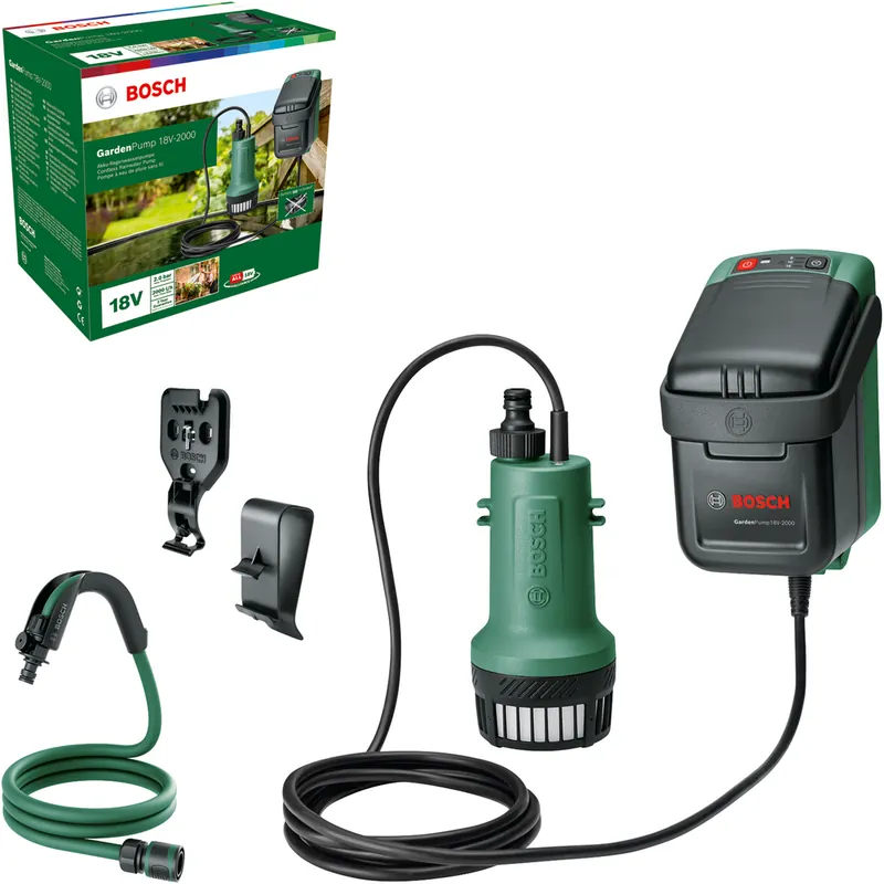 Bosch GardenPump 18V-2000, 1 x 2,5 Ah - Veel gekozen