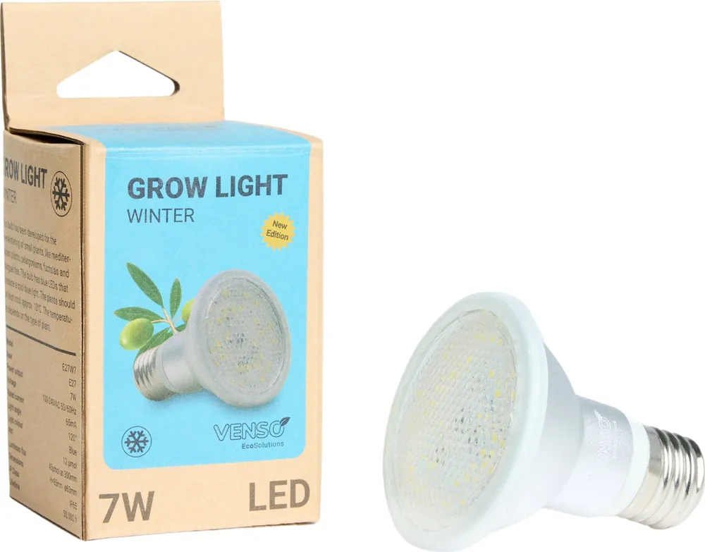 Gratis retourneren - Venso Grow Light Winter 120°, 7 watt