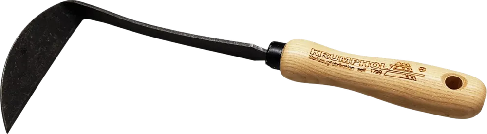 Bespaar nu - Krumpholz Japanse Sikkelschoffel met Essenhouten Handvat (Rechts) 32x11,5x3 cm