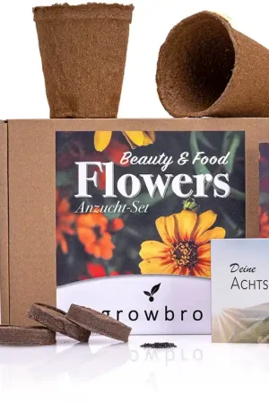 Snelle levering - growbro Eetbare Bloemen "Flower" Kweekset