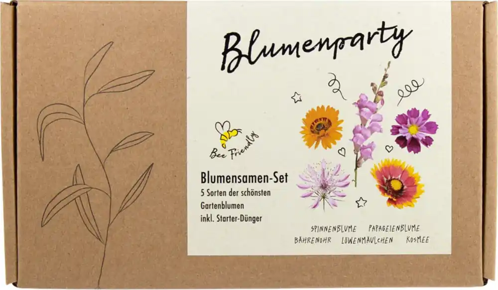 Pak je kans | naturkraftwerk Bloemenzaad Set “Blumenparty”
