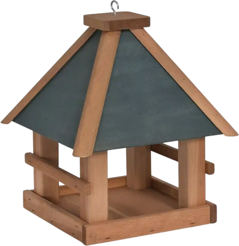 Bespaar nu | Garden Trading Grenenhouten Littleworth Vogelvoerdispenser - Olijfgroen