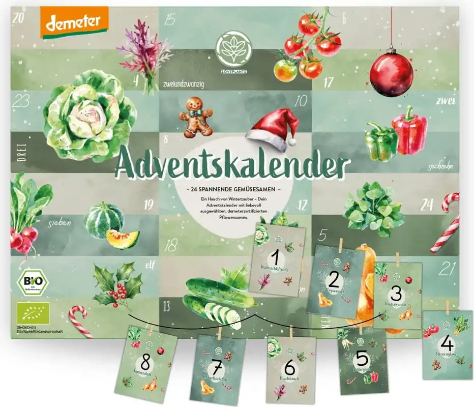 LOVEPLANTS Zaden Adventskalender - Professionele kwaliteit