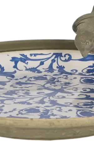 Bespaar nu | Esschert Design Aged Ceramic Vogel Drinkbak