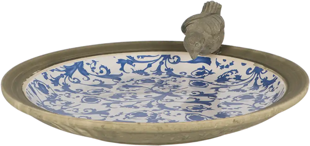 Bespaar nu | Esschert Design Aged Ceramic Vogel Drinkbak