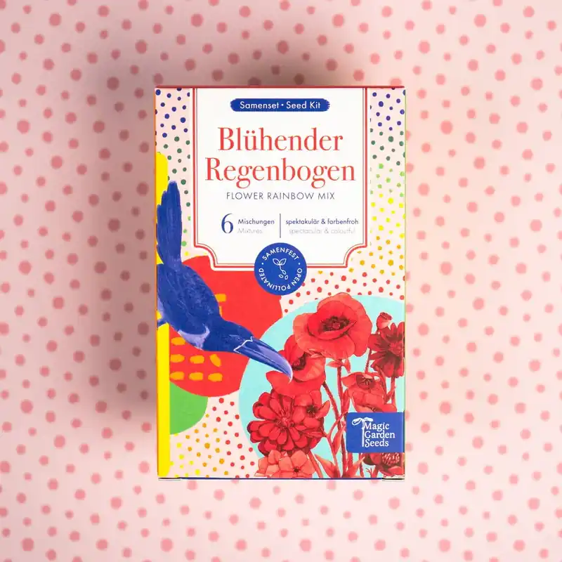 Bespaar meer - Magic Garden Seeds Bloemenmix "Blühender Regenbogen" - Zaadset voor Starters