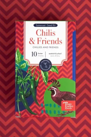 Magic Garden Seeds Chilis & Friends - Zaadset voor Starters - Hoog gewaardeerd