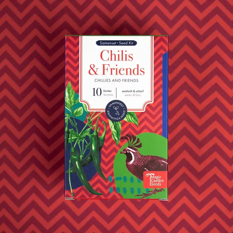 Magic Garden Seeds Chilis & Friends - Zaadset voor Starters - Hoog gewaardeerd