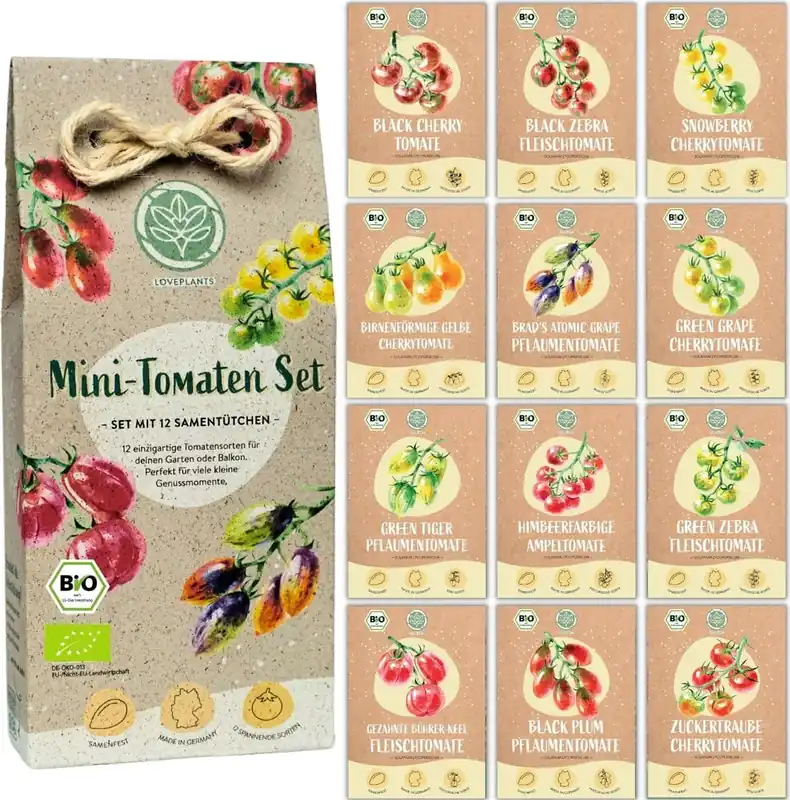 Actie | LOVEPLANTS Biologische Mini-Tomaatzadenset