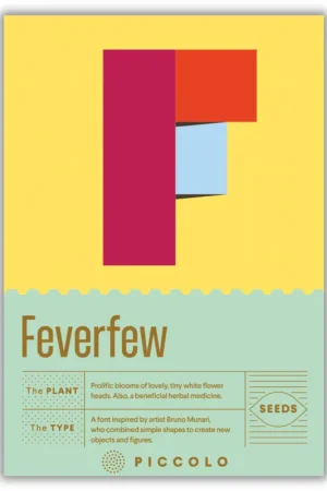 Favoriet van klanten | Piccolo Seeds F - Feverfew - Moederkruid