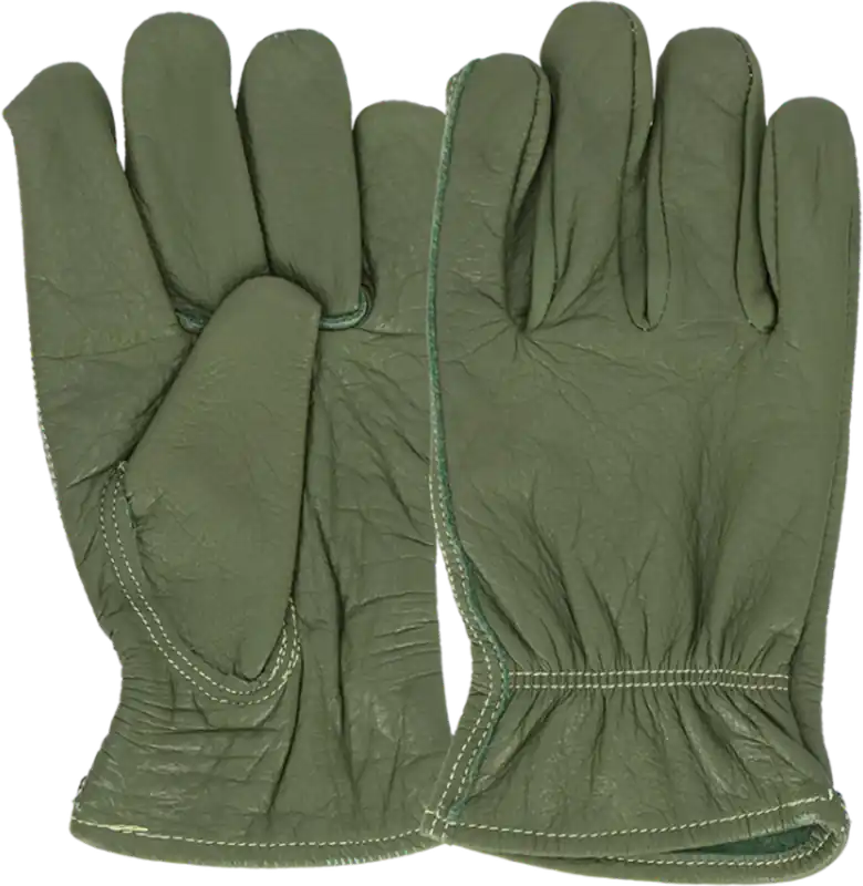 Topkwaliteit | Esschert Design Groene Leren Handschoenen, L (1 Paar)