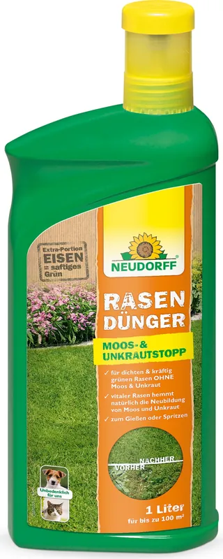 Aanrader - Neudorff Gazonmeststof Mos- en Onkruidstop, 1 L