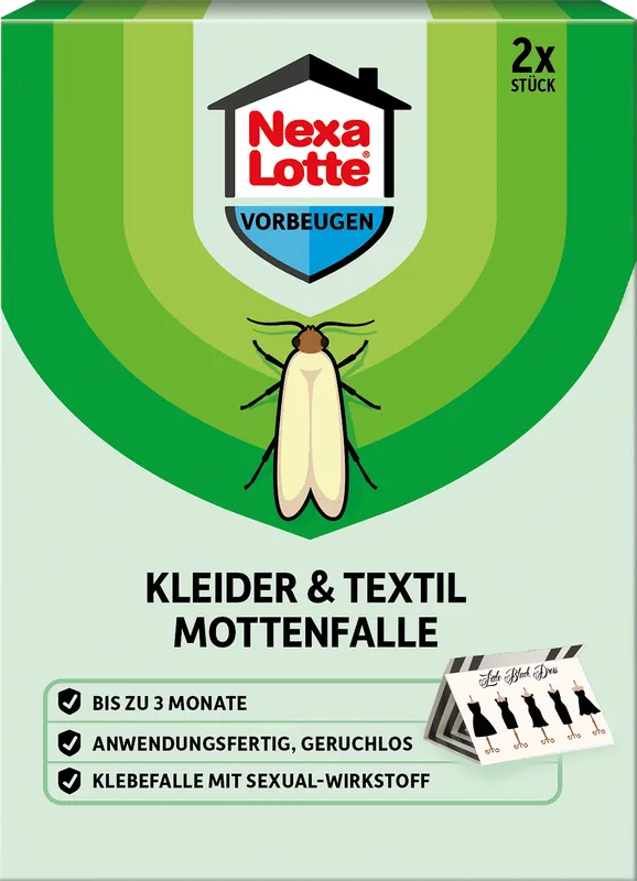Veilig winkelen - NexaLotte Kledingmottenval, 2 stuks