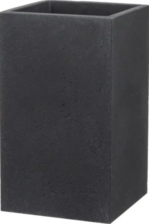 Premiumkwaliteit | Scheurich Plantenbak C-Cube High - Stony Black, H 70