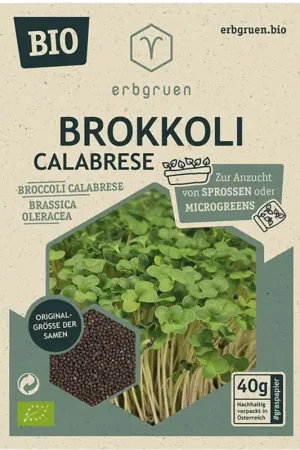 erbgruen Broccoli Calabrese - BIOLOGISCHE Microgroenten/Kiemzaden - Aanbieding