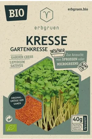 Deal - erbgruen Tuinkers - BIOLOGISCHE Microgroenten/Kiemzaden