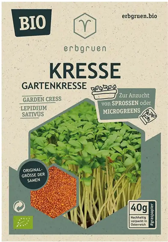 Deal - erbgruen Tuinkers - BIOLOGISCHE Microgroenten/Kiemzaden