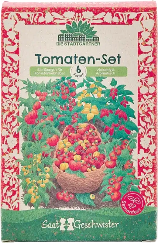 Snelle levering - Die Stadtgärtner Saatgeschwister - Zaadset Tomaten BIO