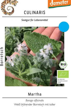 Culinaris Martha - Biologische Witte Borage | Wees er snel bij