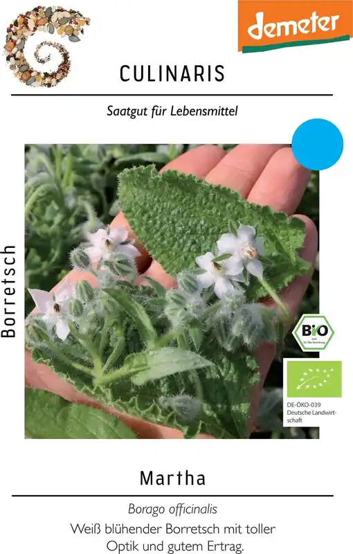 Culinaris Martha - Biologische Witte Borage | Wees er snel bij