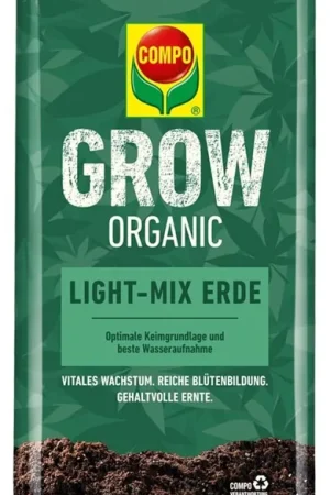 COMPO Grow Organic Light-Mix Aarde, 50 L | Slechts tijdelijk