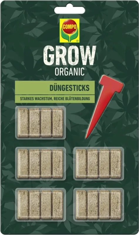 Populair - COMPO Grow Organic - Meststofsticks, 20 stuks