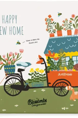 Fabrieksprijs - Blossombs Zaadbommen Cadeaubox Klein - Happy New Home, Klein