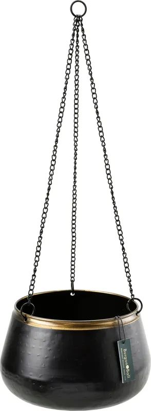 Net toegevoegd | Burgon & Ball Hangpot "Sahara" van Metaal, M (Ø 18 x H 11 cm)