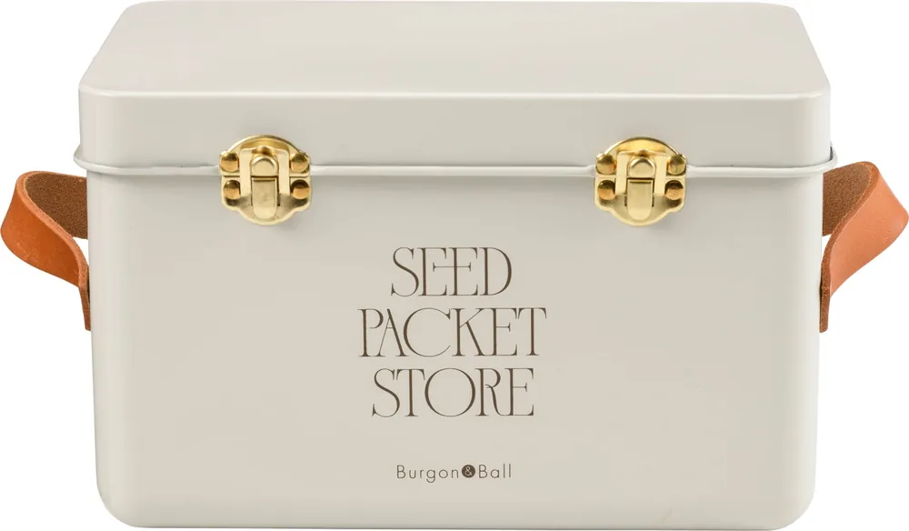 Burgon & Ball Zadenopslag met Leren Handgrepen "Collector", Heritage Green - Premium