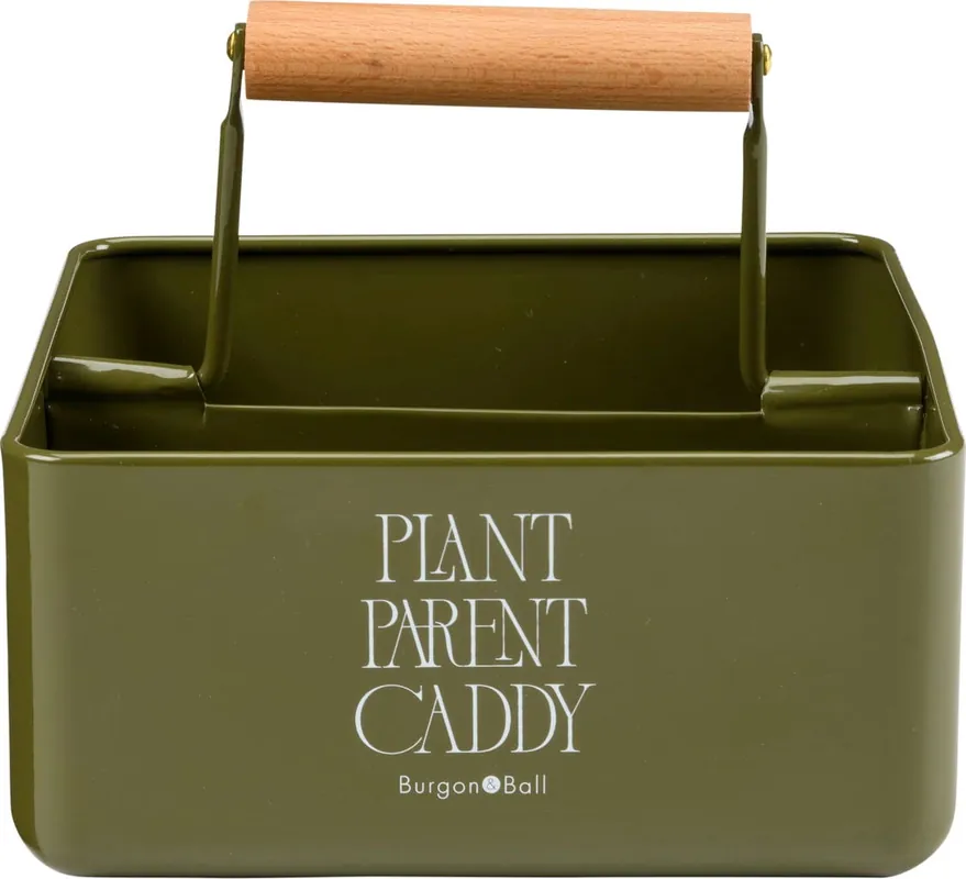Voorraad bijna op - Burgon & Ball Caddy "Plant Parent" - Olijf "Collector"