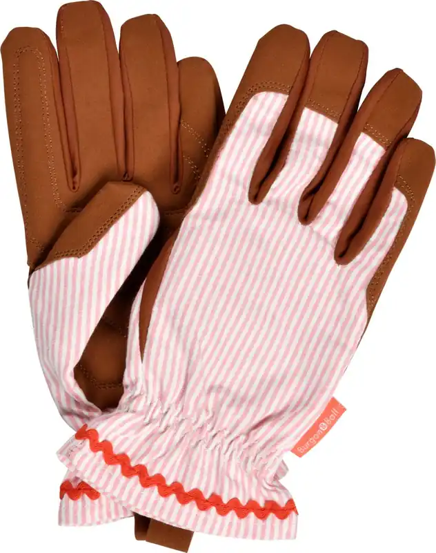 Burgon & Ball Tuinhandschoenen "Collector" - Strepen, Blush (1 Paar) - Online bestellen