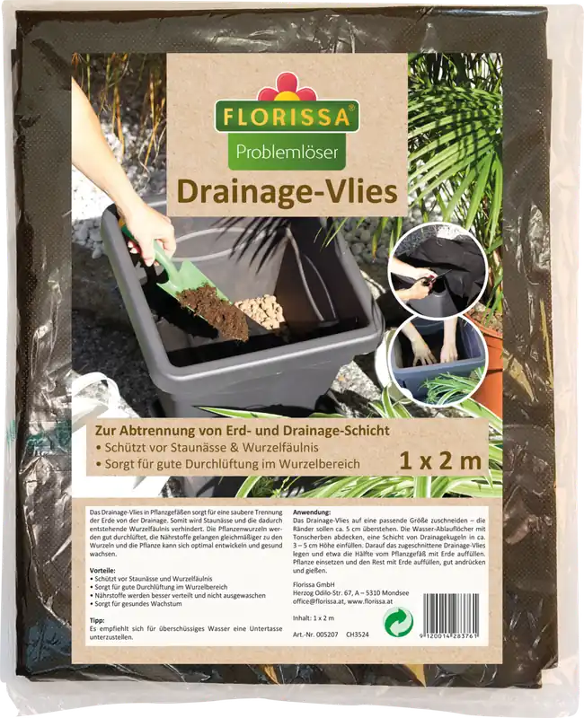 Beperkte voorraad | Florissa Drainagevlies 1 x 2 m